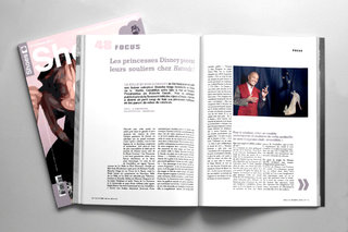 Pages interieures du relift du magazine Médias