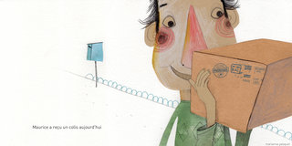 illustration tirée du projet de livre jeunesse "le colis de Maurice"
