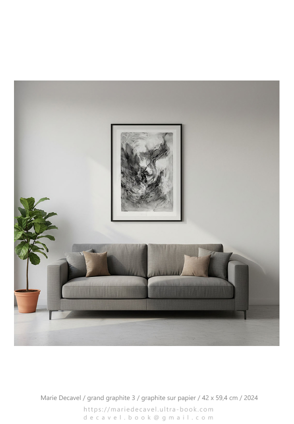 marie decavel_ aqua book GRANDE graphite3 sur un mur.jpg<br/><span></span>