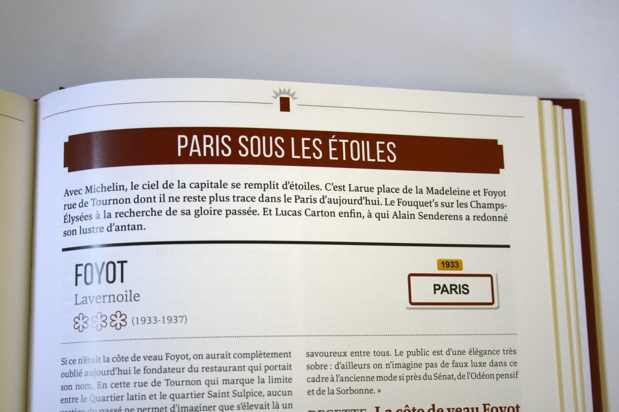 TROIS ETOILES AU GUIDE MICHELIN