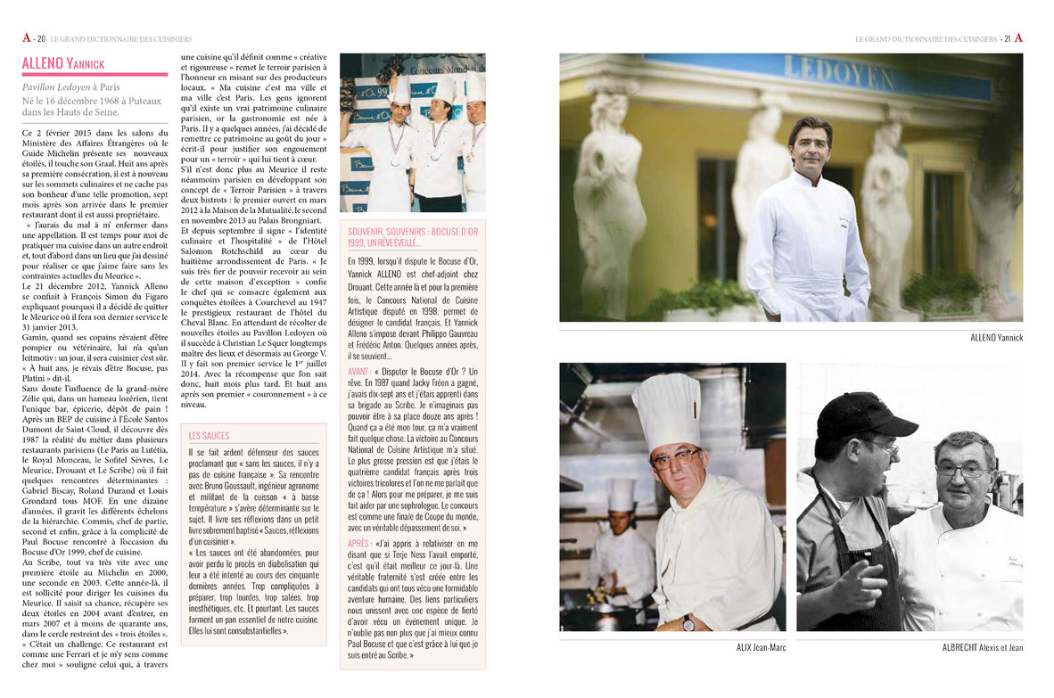 Pages Dictionnaire des cuisiniers