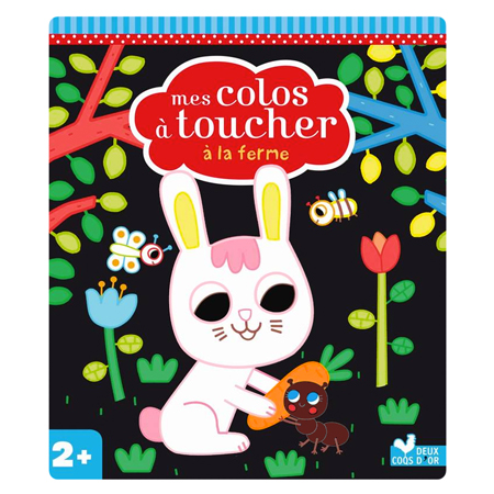 Deux coqs d'or / à la ferme - coloriage velours / my farm friends - velvet coloring pages