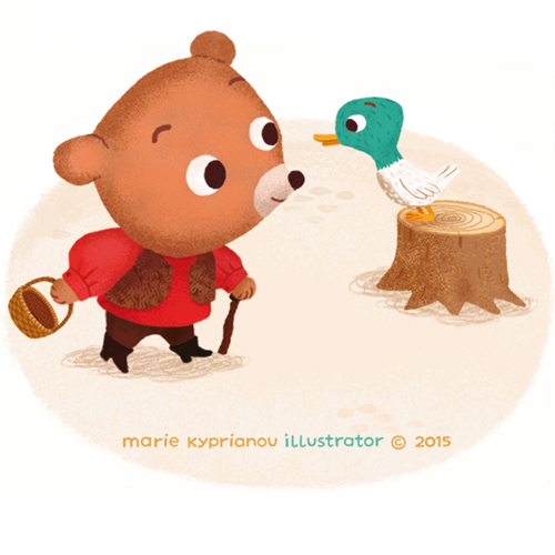 Casterman / Petit ours et le canard / little bear and duck