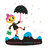 dame au parapluie / woman with her umbrella
