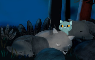 Maxou le loup a peur du noir. textes C Clément, éditions LAROUSSE
