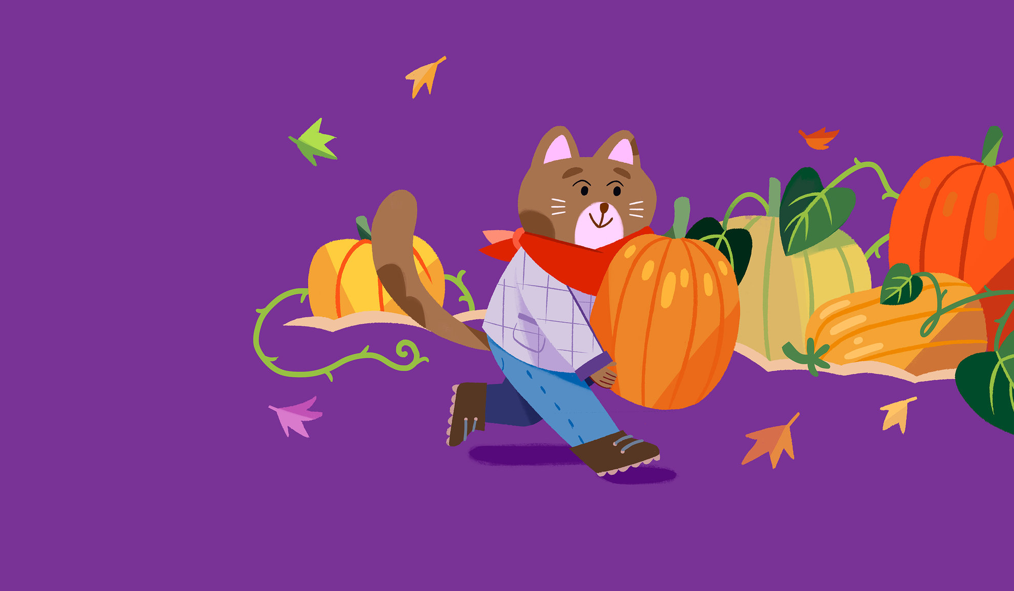 Autumn cat