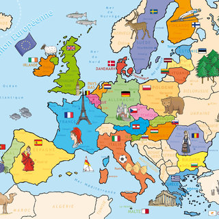 puzzle carte de l'Europe