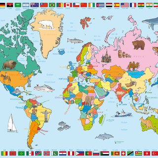 puzzle carte du Monde