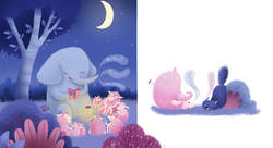 L'histoire du soir - Virginie Martins-B-illustrateur jeunesse