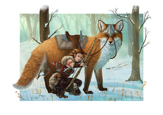 Chasseresse et son renard