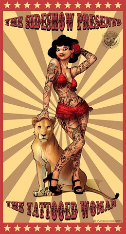 The tattooed woman