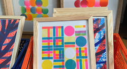 Sérigraphies. Participation aux journées de l'estampe contemporaine, place Saint Sulpice, Paris. Juin 2025 - Maryse GUITTET-graphiste
