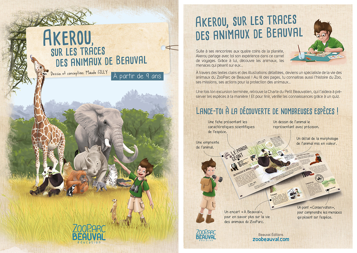 Livre enfant pour le ZooParc de Beauval - Livre pédagogique de 56 pages pour les plus de 9 ans - 2016