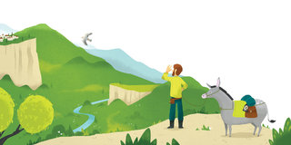 Balade en âne en cevennes