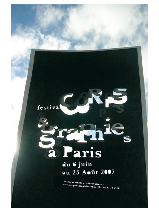 Affiche festival "CORPS ET GRAPHIE"