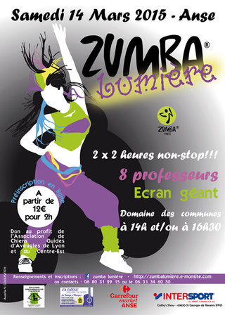 Affiche pour un évènement de Zumba