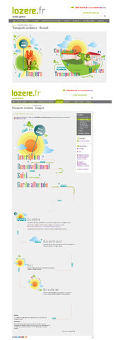 Webdesign de pages du site lozere.fr
