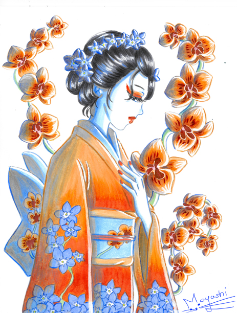 Geisha fleurs