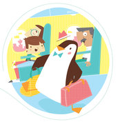 Penguin on a Plane