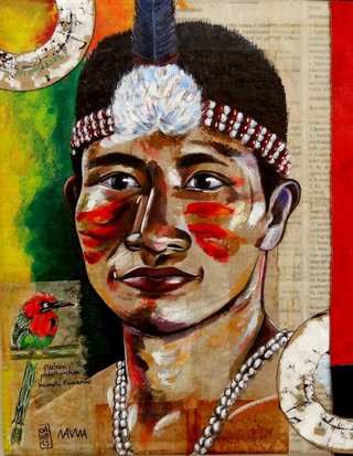 Portrait: Homme Shuar (Equateur)