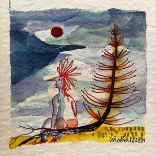 Encre de chine et aquarelle  10x10 cm / 2021