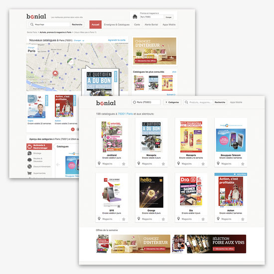 Homepage Bonial.fr