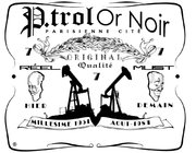 Etiquette PTROL Or Noir