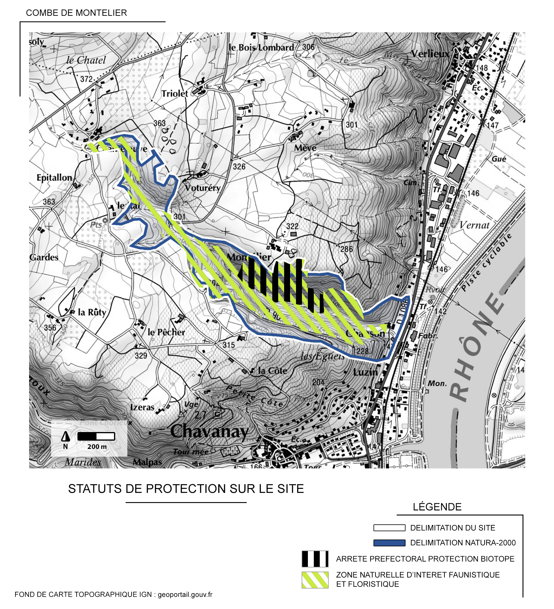 Cartographie<br/><span>Présentation des statuts de protection d'un site naturel</span>