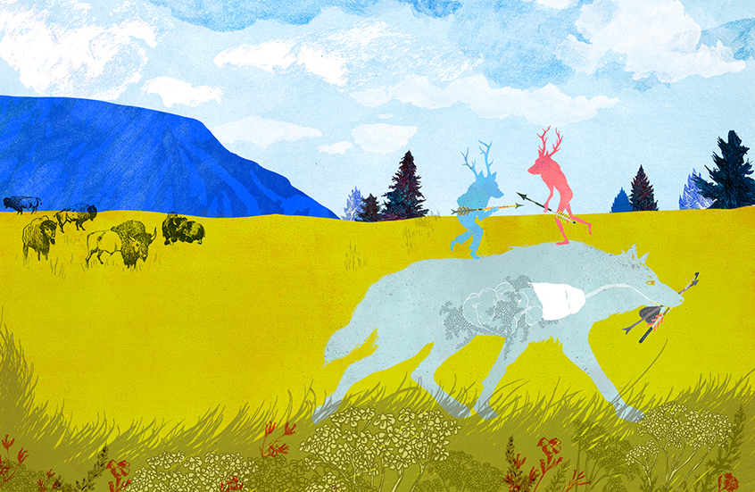 La louve - Les deux loups, à paraître - pascale breysse - illustrateurs/rices-jeunesse