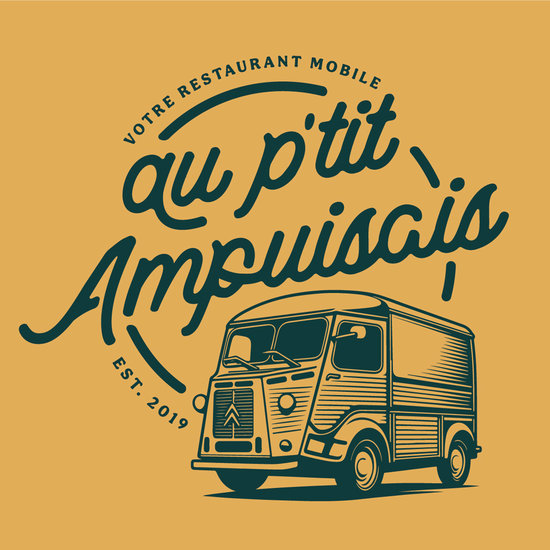 Logo food truck Au P'tit Ampuisais