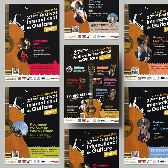 Série d'affiches ::: Festival de guitare