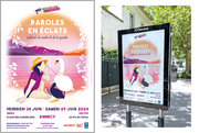 Affiche du festival Paroles en éclats 2024