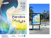 Affiche du festival Paroles en éclats 2025 (photo ©Nina Soret)