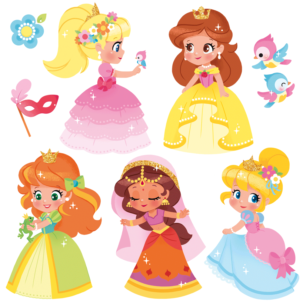 Autocollants Princesses