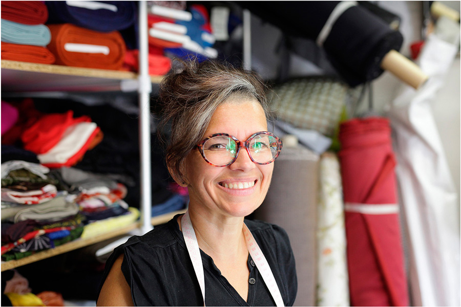 reportage atelier de la créatrice textile Stéphanie Boué