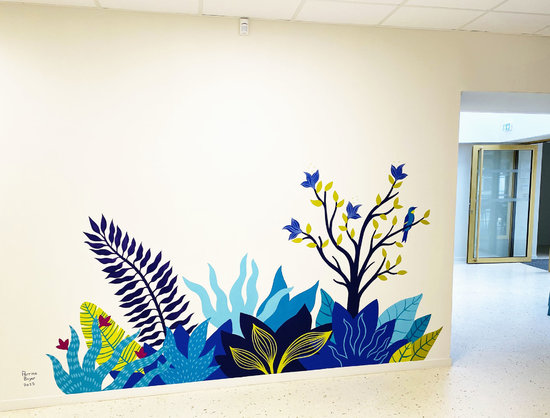 Fresque tropicale