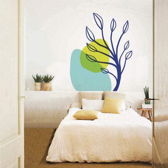 Mini fresque Méditerranée - chambre