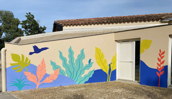 Fresque voyage tropical