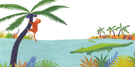 Le singe et le crocodile, éditions ACCÈS