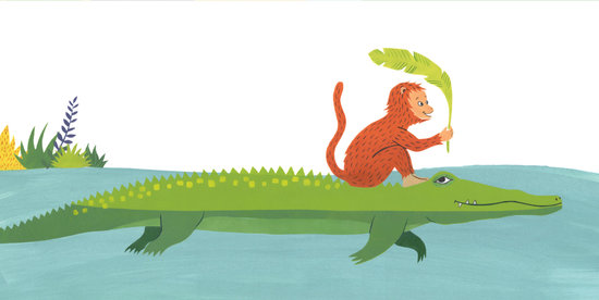 Le singe et le crocodile, éditions ACCÈS