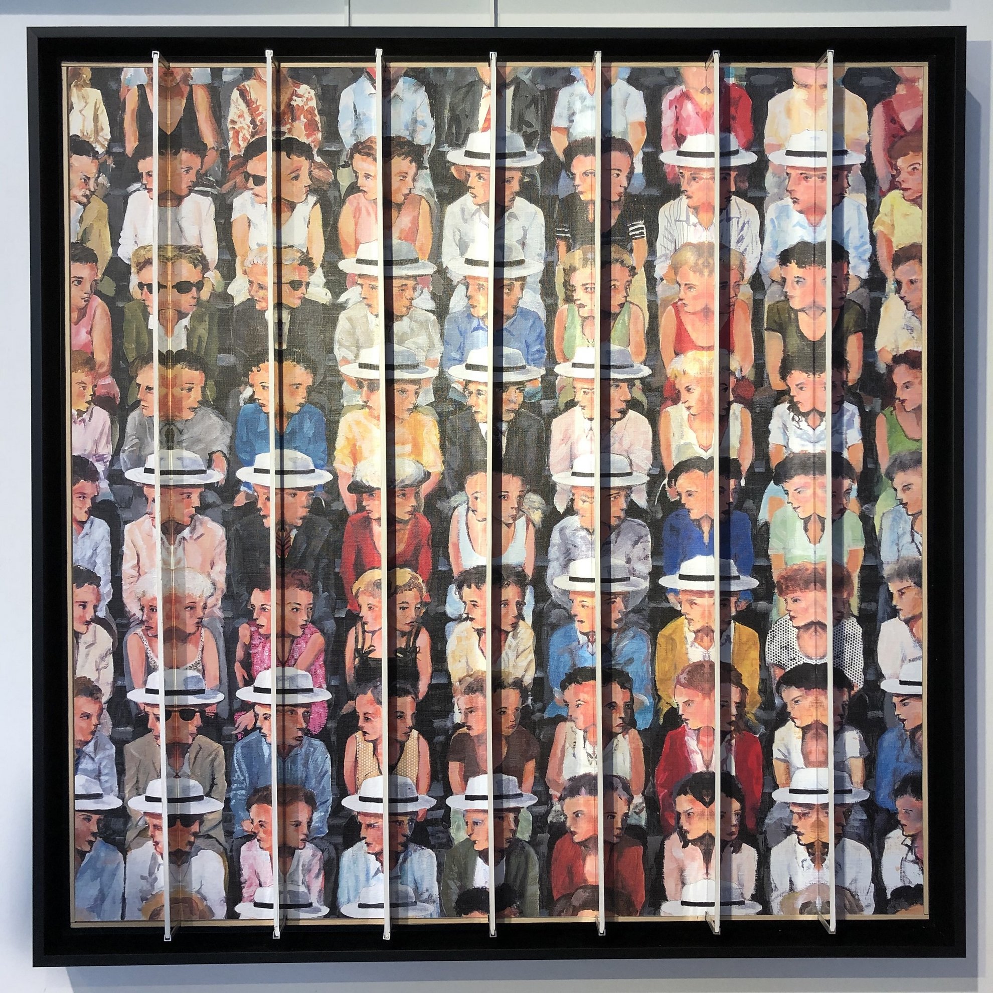 Roland Garros miroir - 80 x 80