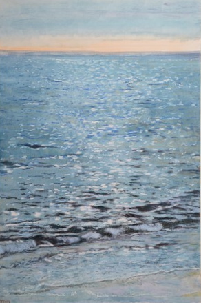 Mer d'hiver scintillante