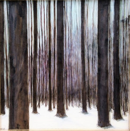 Une forêt en hiver (vendu)