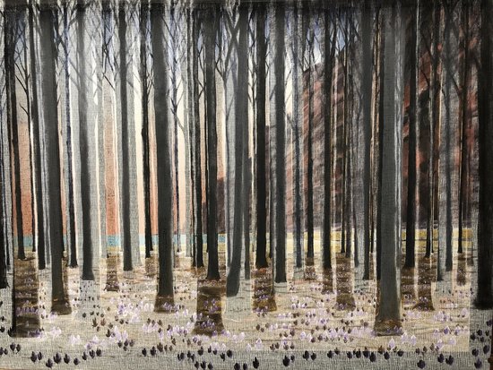 la forêt au bord de la falaise 60 x 80 (vendu)