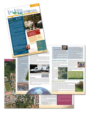 Mairie de Lentilly - Edition d'un bulletin municipal d'informations bimestriel