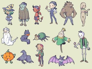 halloween personnages