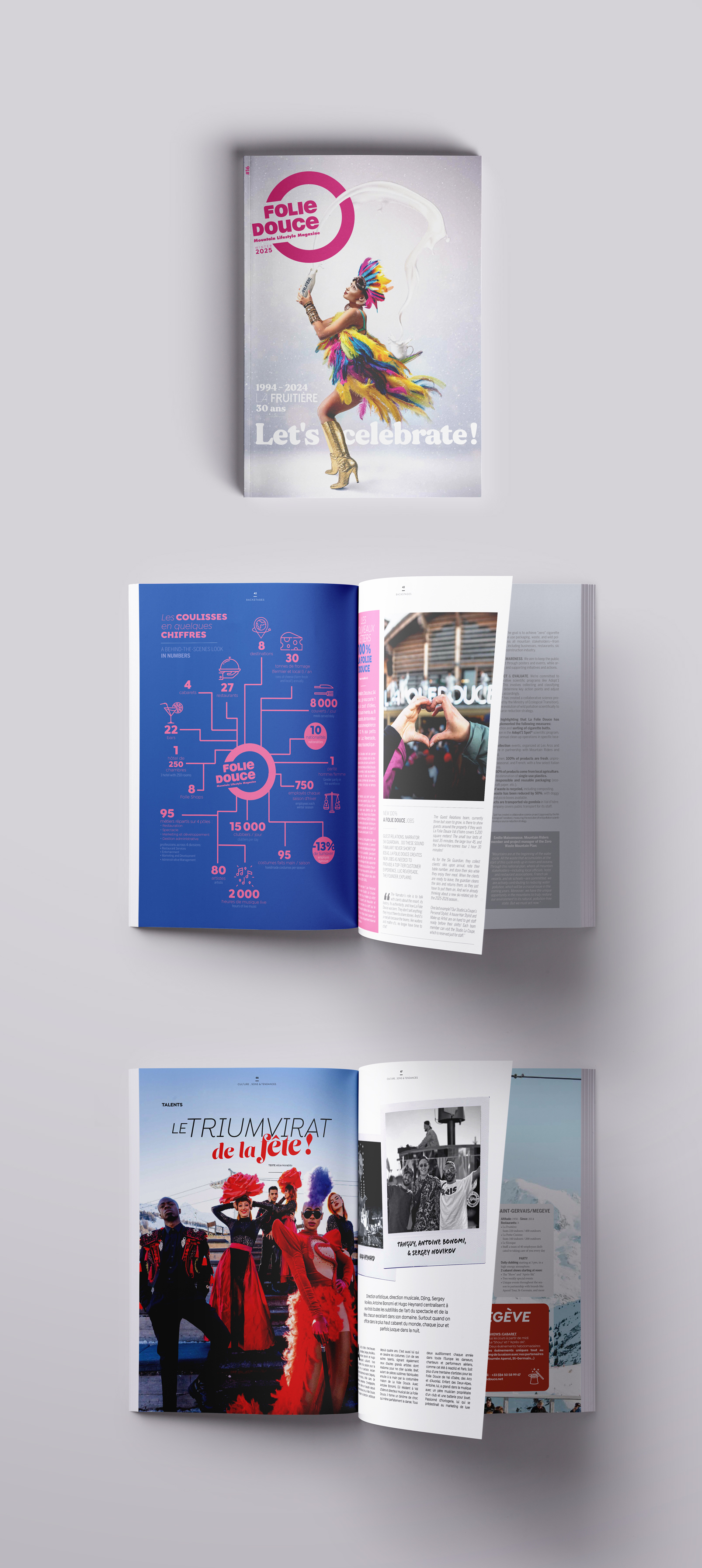 Mise en page  / Editorial design - magazine FOLIEDOUCE - Editions COSY