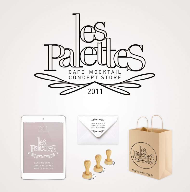 Identité graphique // LES PALETTES - Concept store