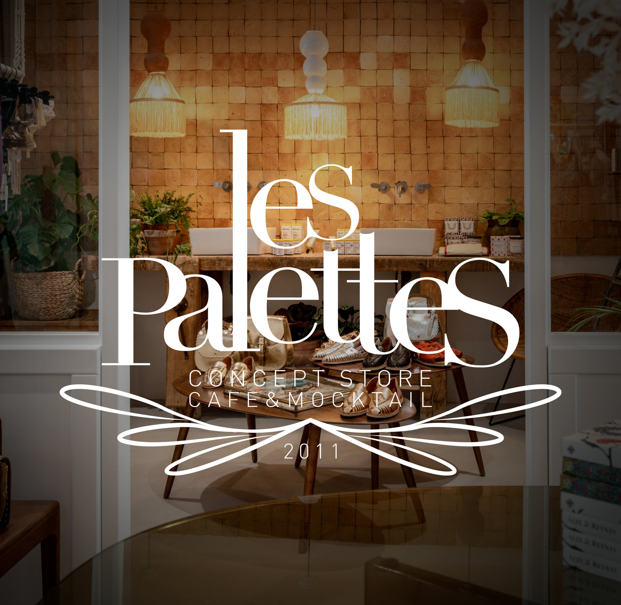 Identité graphique // LES PALETTES - Concept store
