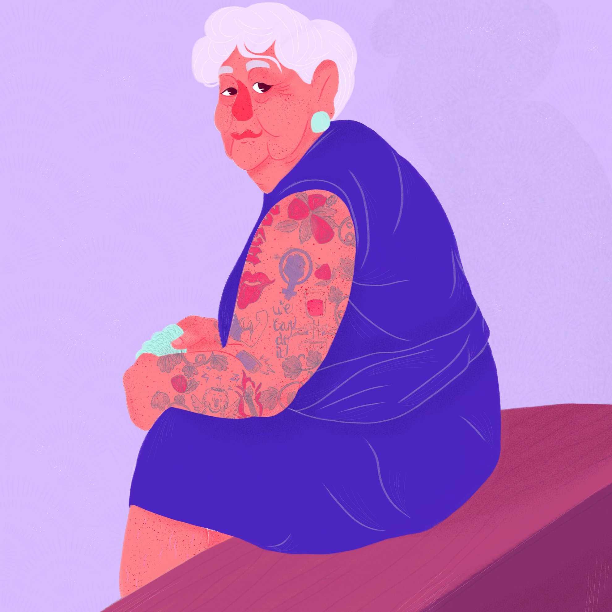 Pas d’âge pour les tatouages.jpg - stéphanie nacolis - illustrateurs/rices-jeunesse